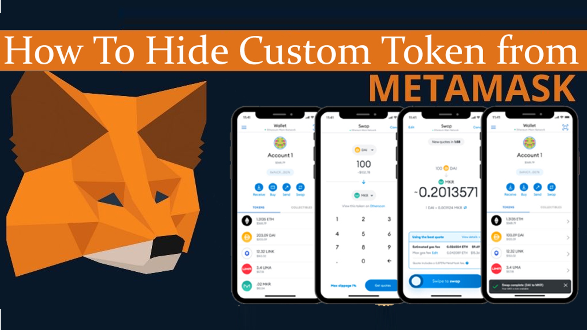 metamask remove custom token